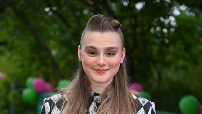 FOTO: Kateřina Falbrová vsadila na šachovnicový vzor.