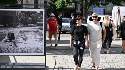 FOTO: Jiří Macháček s partnerkou ve Varech.