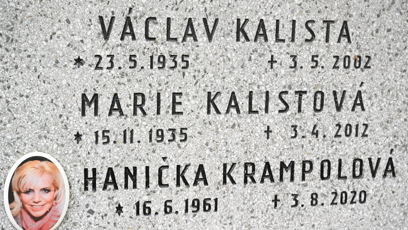 FOTO: Místo posledního odpočinku Hany Krampolové.
