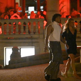 Ben Cristovao byl zachycen večer s doprovodem.