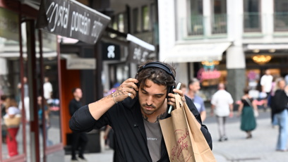 FOTO: Jordan Haj nakupoval oplatky.