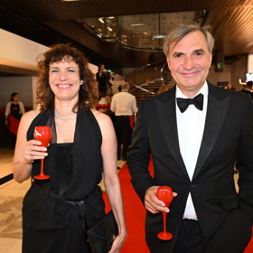 Jiří Macháček s partnerkou Kristinou.