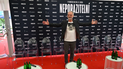 FOTO: Herec Ivan Trojan na tiskovce k novému filmu Neporazitelní.