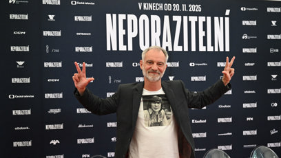 FOTO: Herec Ivan Trojan na tiskovce k novému filmu Neporazitelní.