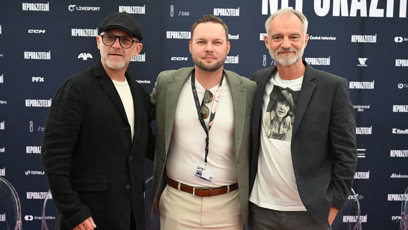FOTO: Herci Ivan Trojan  a Hynek Čermák na tiskovce k novému filmu Neporazitelní.