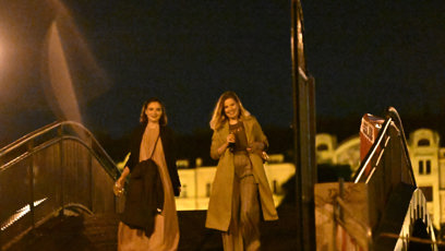 FOTO: Eva Podzimková se na večírku odvázala.