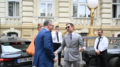 FOTO: Janek Bartoška se přivítal s Kryštofem Muchou.