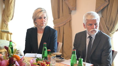 FOTO: Prezident Petr Pavel s první dámou Evou Pavlovou.