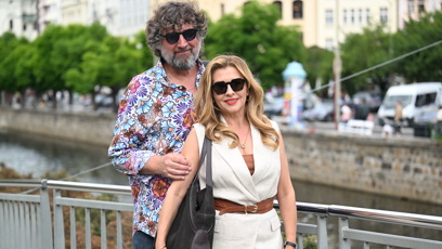FOTO: Dana Morávková v nejromantičtější kombinaci festivalu.