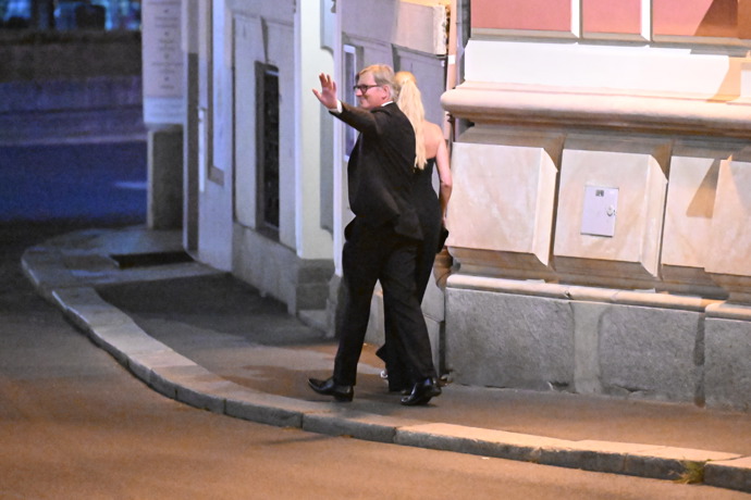 FOTO: Jiří Strach si užíval večer.