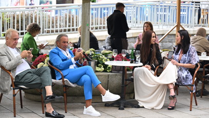 FOTO: Leo Beránek si vychutnával odpolední pohodu.