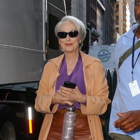 Na place se konečně objevila fanoušky milovaná Meryl Streep. 