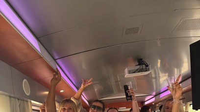 FOTO: Vagon do Ostravy v čele s Benem Cristovao.