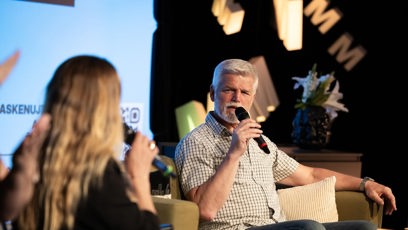 FOTO: Petr Pavel během debaty.