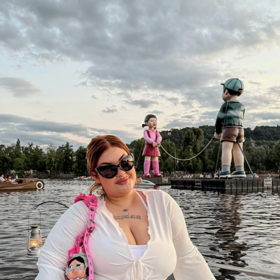 Je vidět, že je Denisa spokojená.