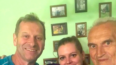 FOTO: Ľubomír Sedliaček s rodinnou.