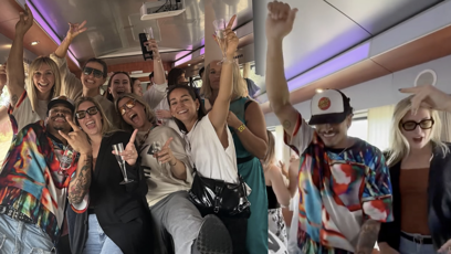 FOTO: Celebrity ve vlaku do Ostravy.
