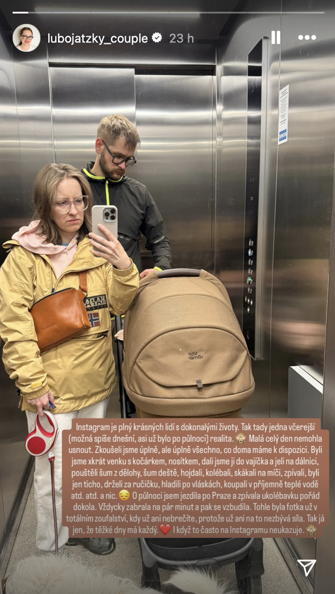 FOTO: Pavlíně z MasteChefa nešlo uspat dítě.