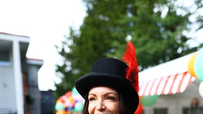 FOTO: Alice Jandová v circusovém kostýmu.