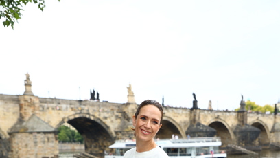 FOTO: Tereza Kostková zvládla focení s úsměvem na tváři.
