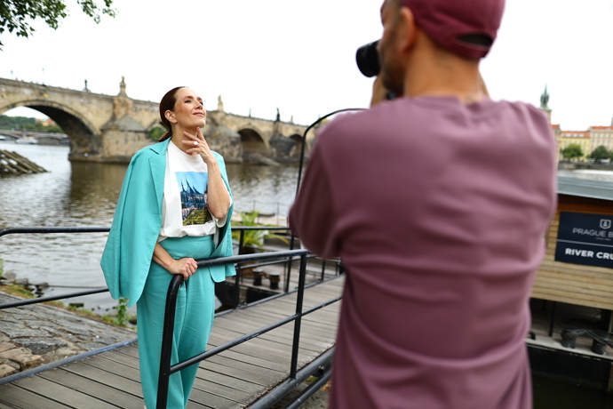 FOTO: Moderátorka a herečka Tereza Kostková v roli modelky.