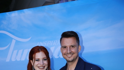 FOTO: Kateřina Bláhová a Karel Kašák se skvěle bavili.