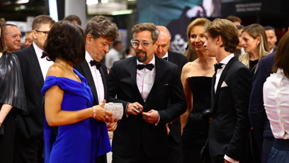 FOTO: Jan Dolanský s manželkou Lenkou Vlasákovou byli elegantní.