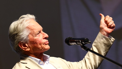 FOTO: Michael Douglas měl dobrou náladu.