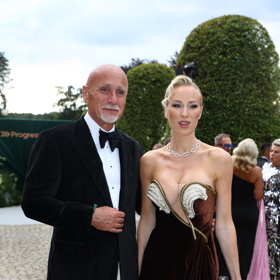 Richard Chlada po boku své krásky Anny-Marie Kánské.