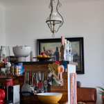 Vepředu kuchyňka - za ní obývák