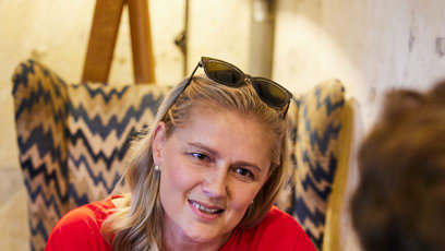 FOTO: Monika Žídková během rozhovoru pro eXtra.cz.