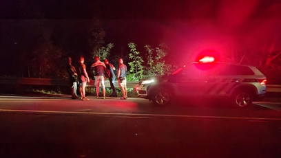 FOTO: Hlídky policie v příměstské části Frýdku-Místku.