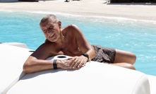 Andrej Babiš u moře.