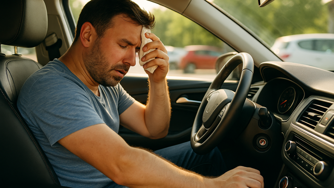 Máte v autě zapnutou klimatizaci a vypnutý motor? Tohle se stane s vaším zdravím i autem!