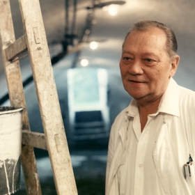 Rudolf Hrušínský si ve filmu zahrál se svým synem.