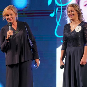 Brož herečka vynesla na finále soutěže Anděl mezi zdravotníky. 