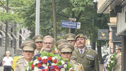 FOTO: Nastoupená Hradní stráž.