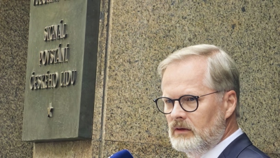 FOTO: Premiér Petr Fiala promluvil.