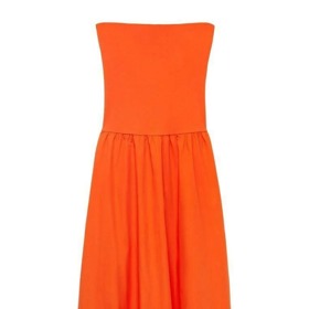 Šaty s balonovou sukní bez ramínek, Mango, 799 Kč