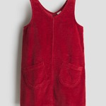 Manšestrové šaty pinafore pro dívky od 6 do 10 let, H&M, 619 Kč