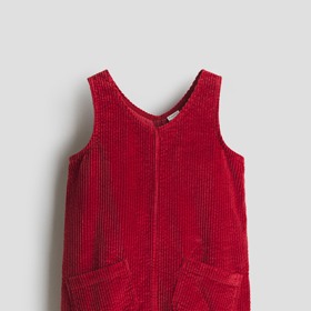Manšestrové šaty pinafore pro dívky od 6 do 10 let, H&M, 619 Kč