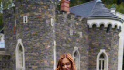 FOTO: Modelka Iveta Kindlmanová na hradě Kunzov.