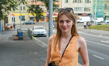 Štěpánka Fingerhutová na premiéře filmu Hello, welcome.