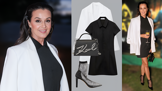 Černo-bílá elegance podle Ivy Kubelkové pro 45+: Minišaty se sakem okořenila šik ponožkovými kozačkami
