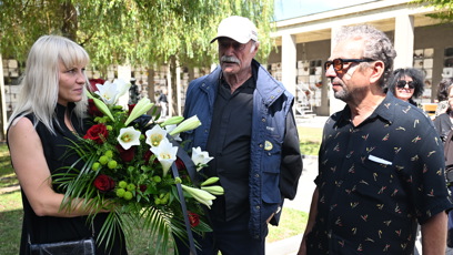 FOTO: Pavel Nový na pohřbu Jiřího Krampola.