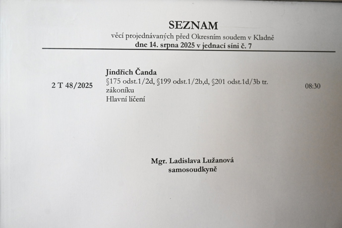 FOTO: Michaela Nosková u soudu. – stránka 30