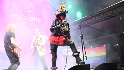 FOTO: Jana Kratochvílová alias Uriel si svůj koncert vychutnávala plnými doušky.