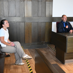 Michaela Nosková u soudu.