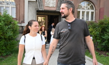 Zpěvačka Michaela Nosková s Janem Kolmanem.
