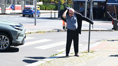 FOTO: Felix Slováček po příjezdu.